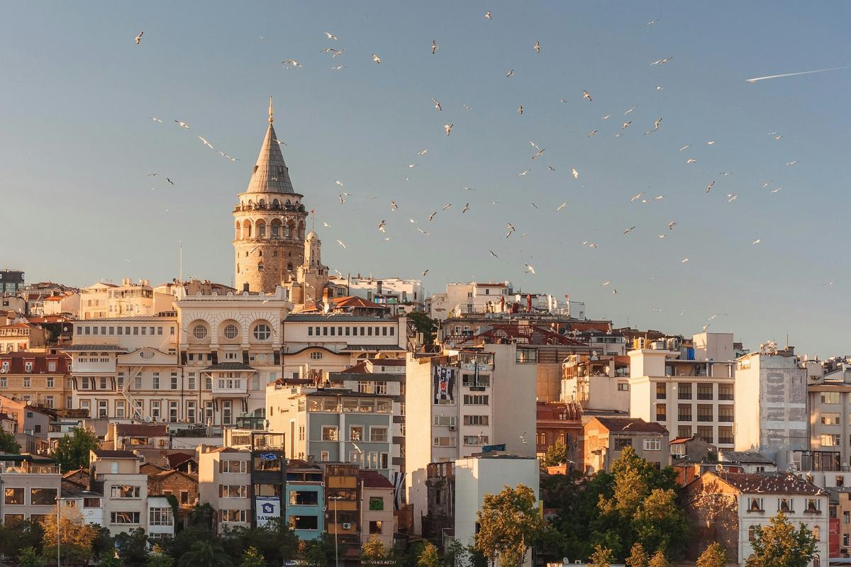Galata Kulesi ve Beyoğlu çatıları